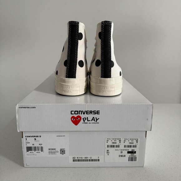 Comme Des Garçons Converse (White) - Picture 2 of 3